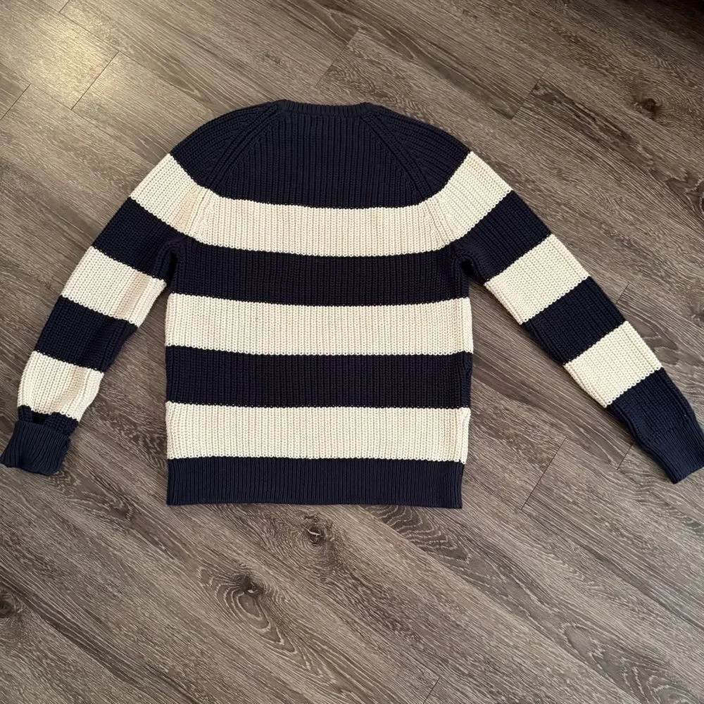 J. Crew Shaker Stitch Cotton Sweater
